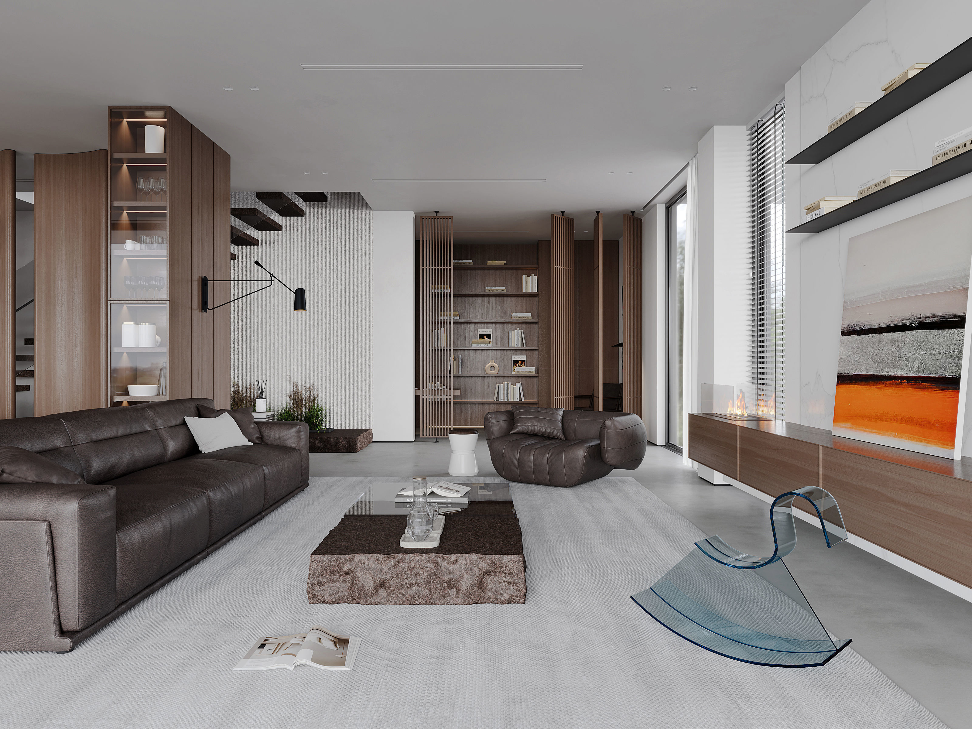 3D model of modern villa 3D model_2