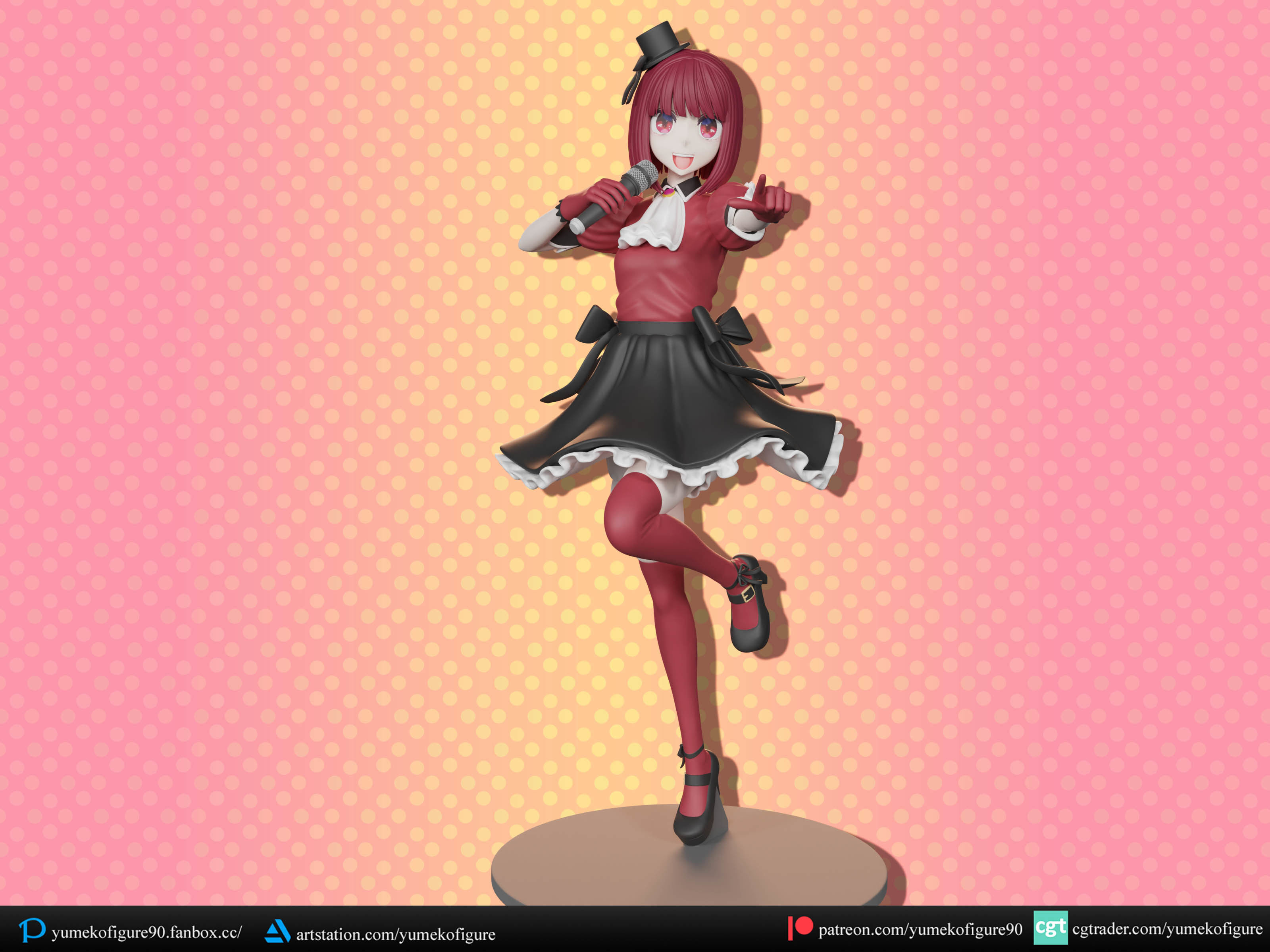 Kana Arima  idol ver figure 3d 3D print model_2
