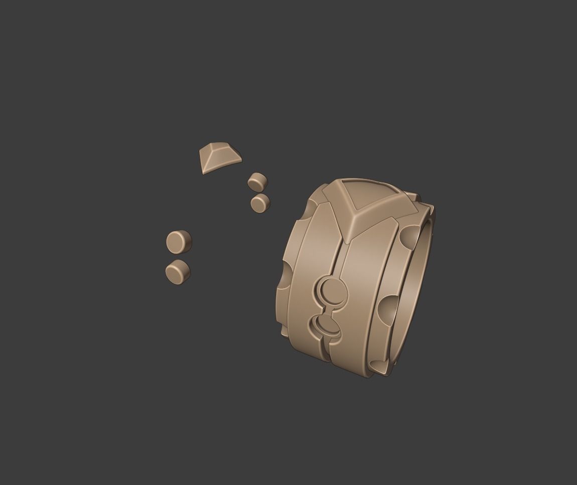 YURI LOWELL BRACELET - Tales of Vesperia - STL 3D print model_5