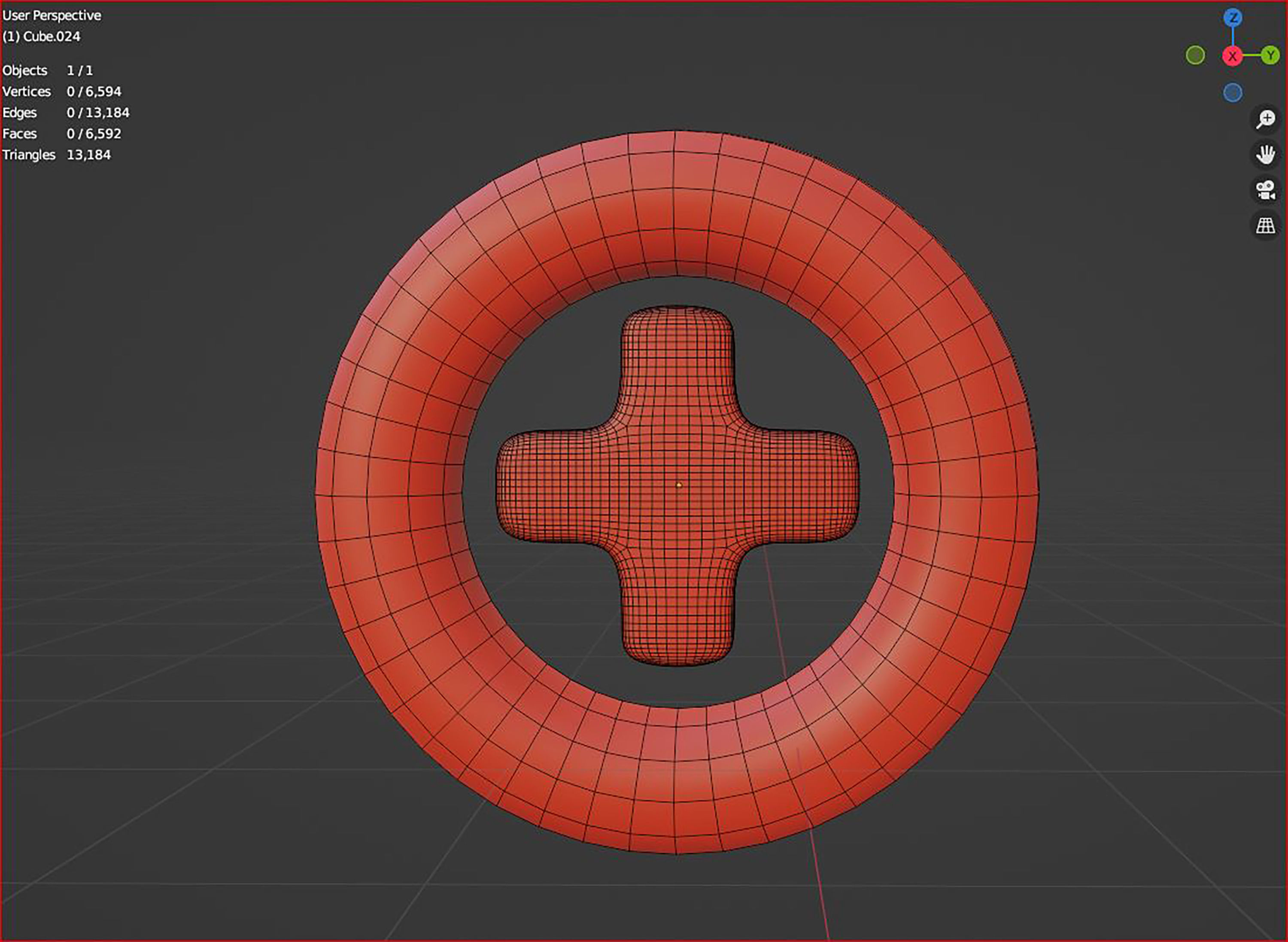3d Add icon  plus medical cross round button 3D model_6