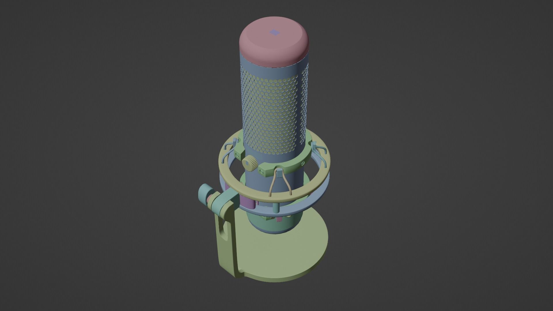 HyperX QuadCast Microphone 3D model_11