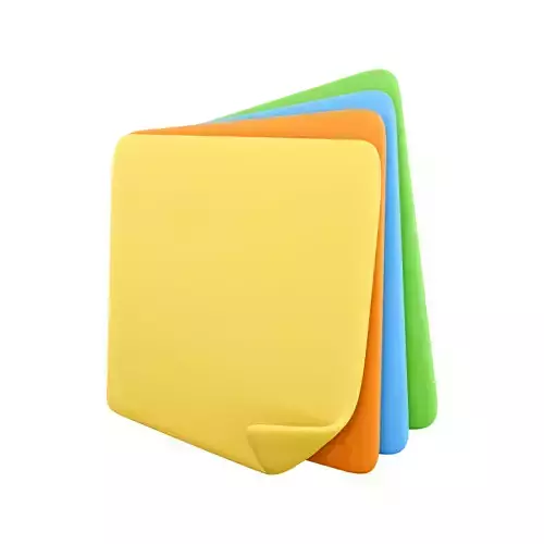 3d illustration of sticky notes on white background 3D model