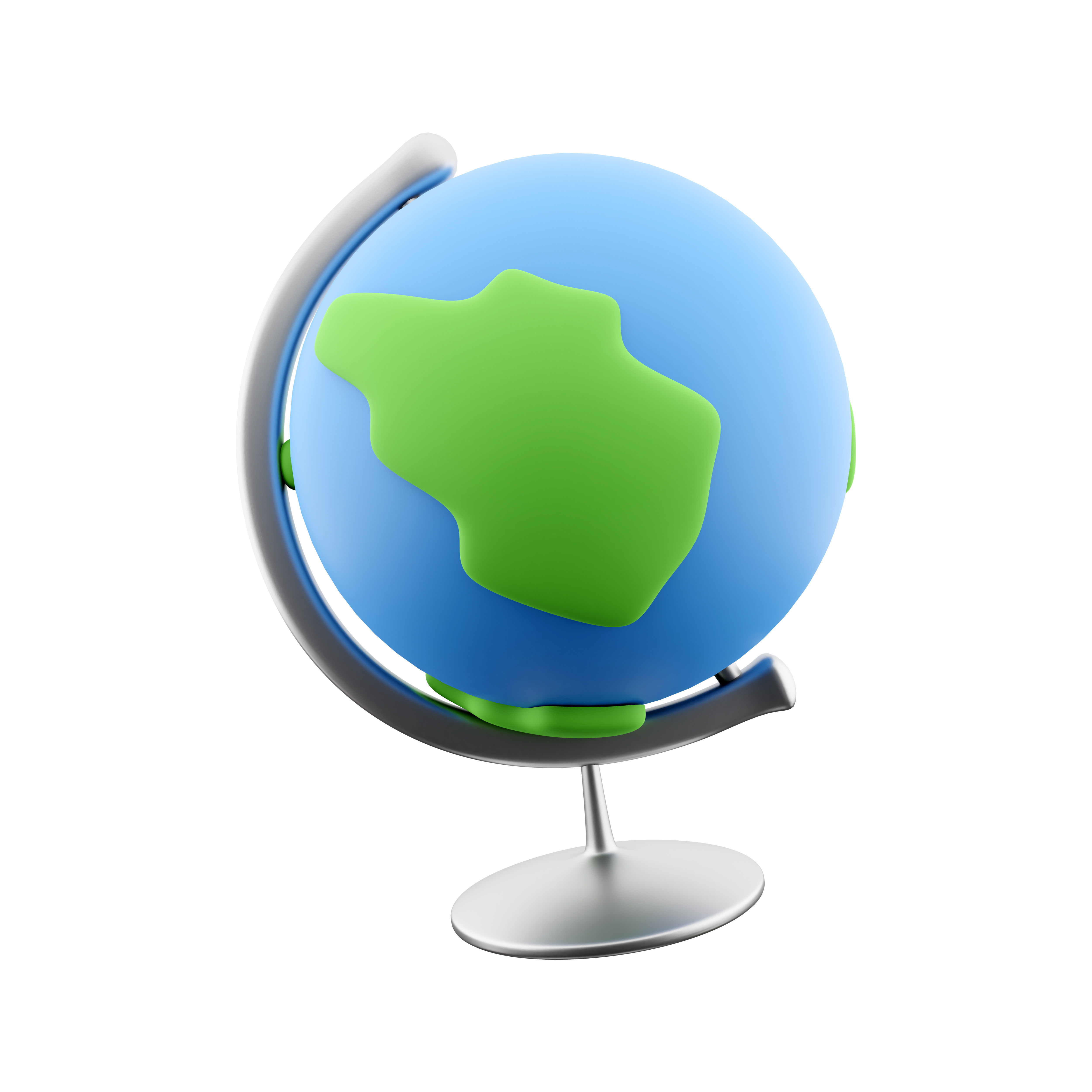 3d Earth globe cartoon icon 3D model | CGTrader