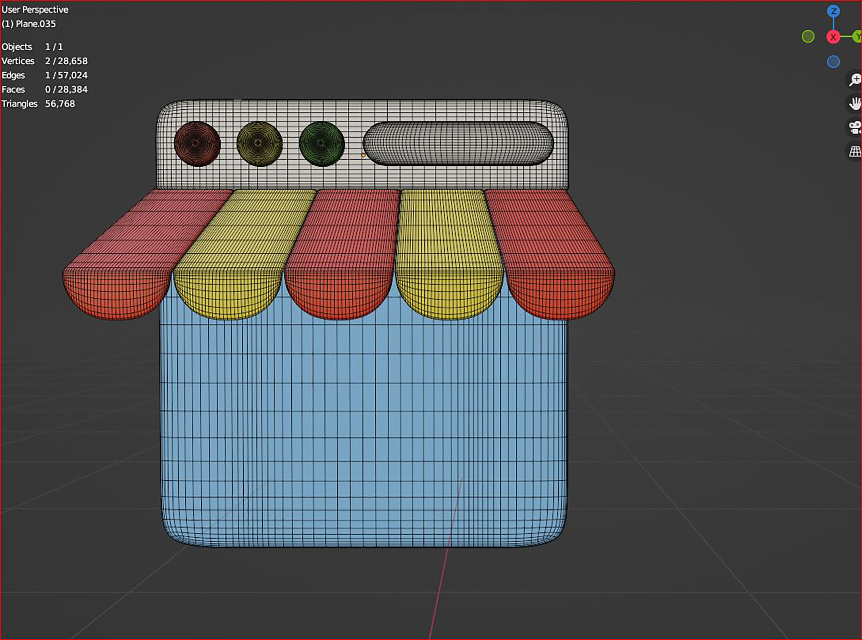 3d Online shopping cartoon icon 3D model_6