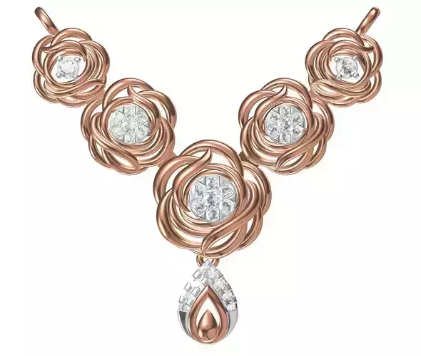 Women Pendant Necklace STL JCD Details 3D print model