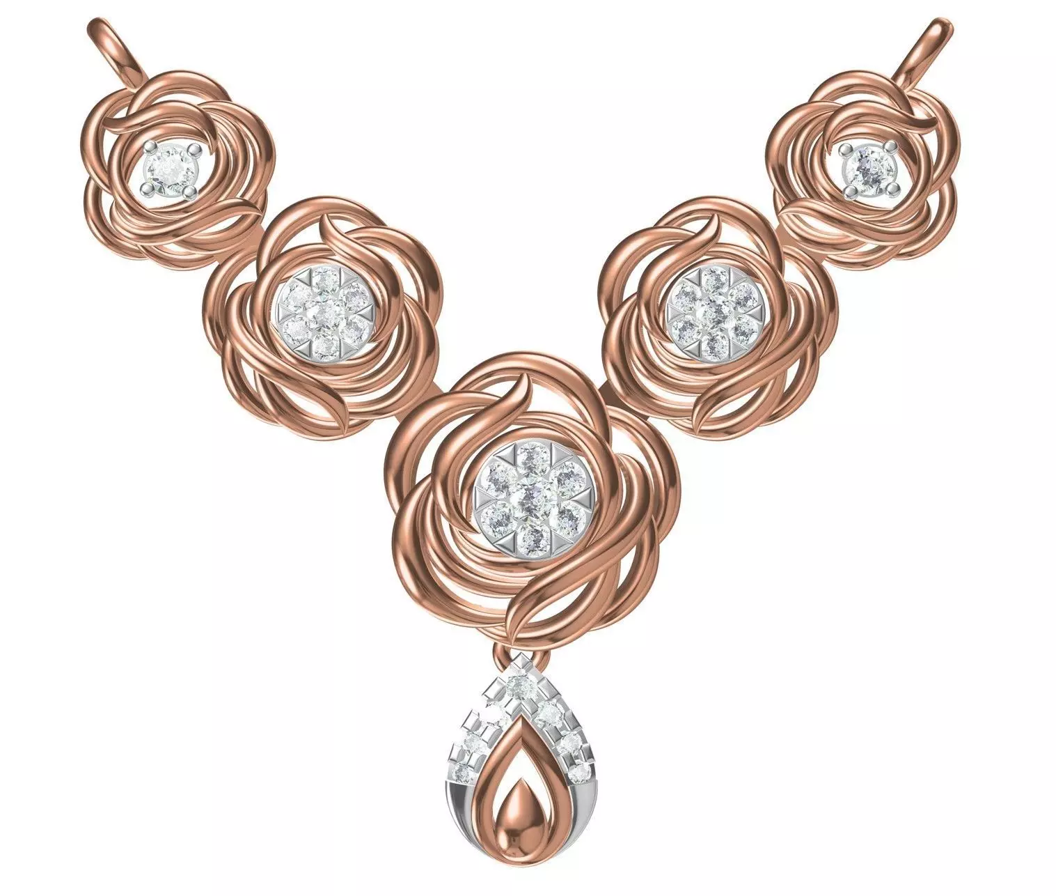 Women Pendant Necklace STL JCD Details 3D print model_0