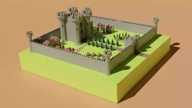 Low Poly Castle