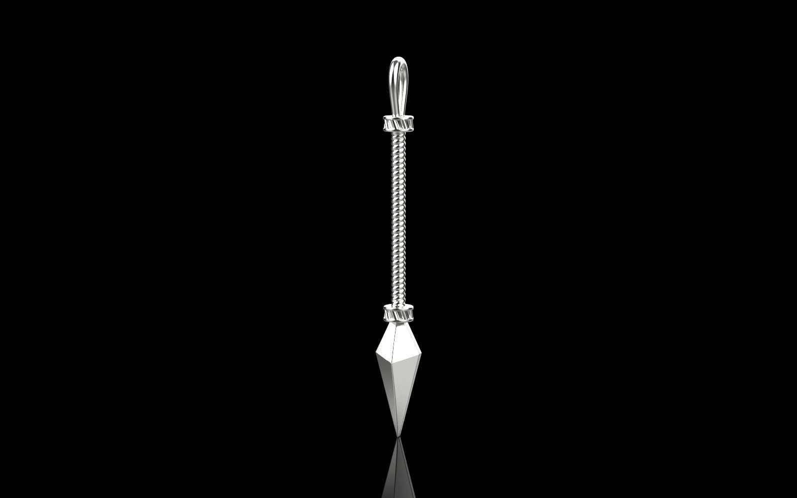 Spear pendant model 363 3D print model_19