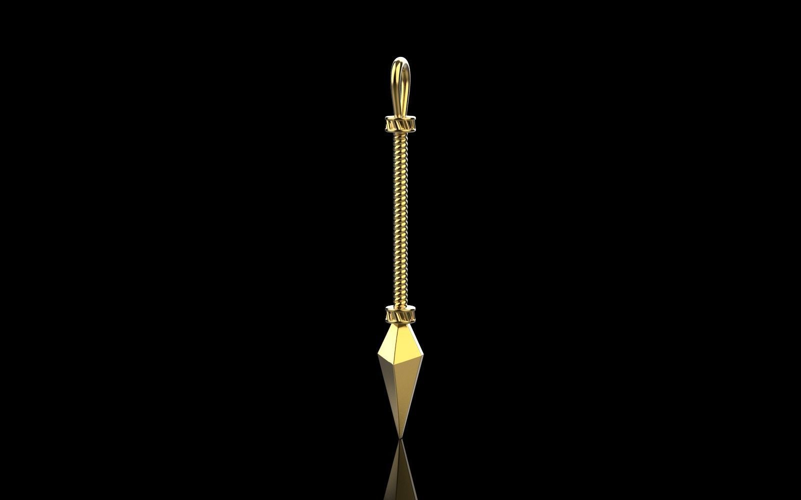 Spear pendant model 363 3D print model_20