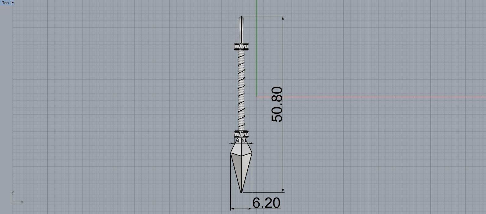 Spear pendant model 363 3D print model_6