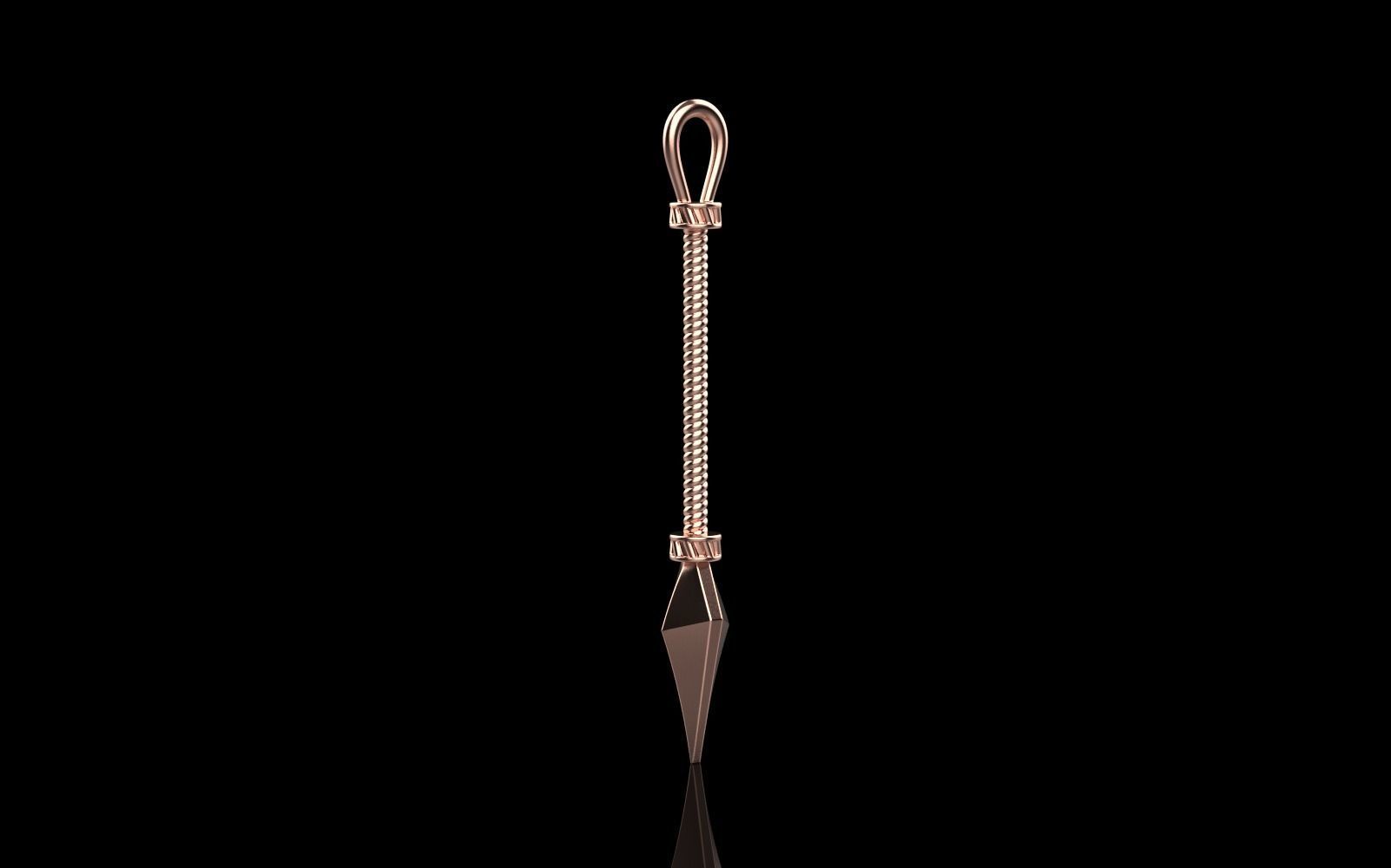 Spear pendant model 363 3D print model_24