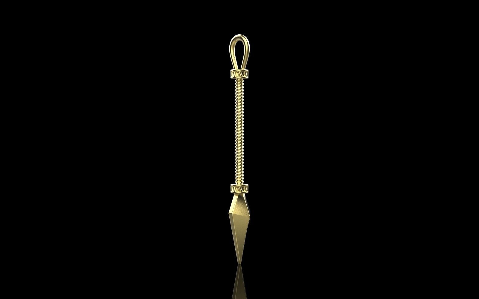 Spear pendant model 363 3D print model_2