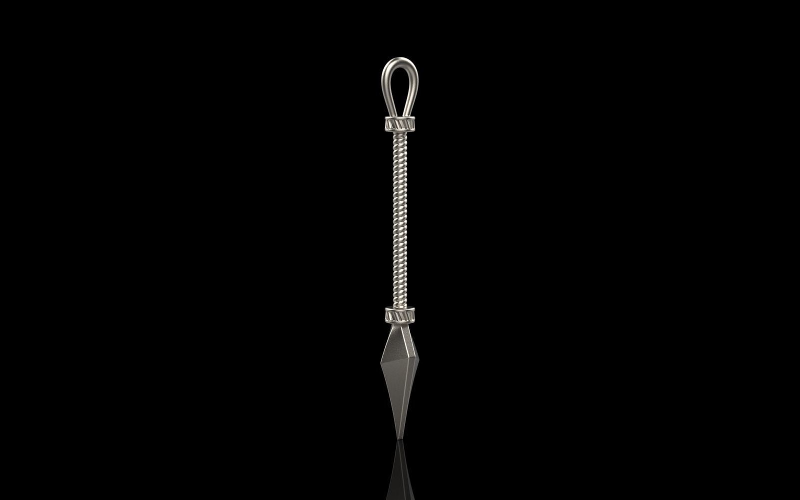 Spear pendant model 363 3D print model_23
