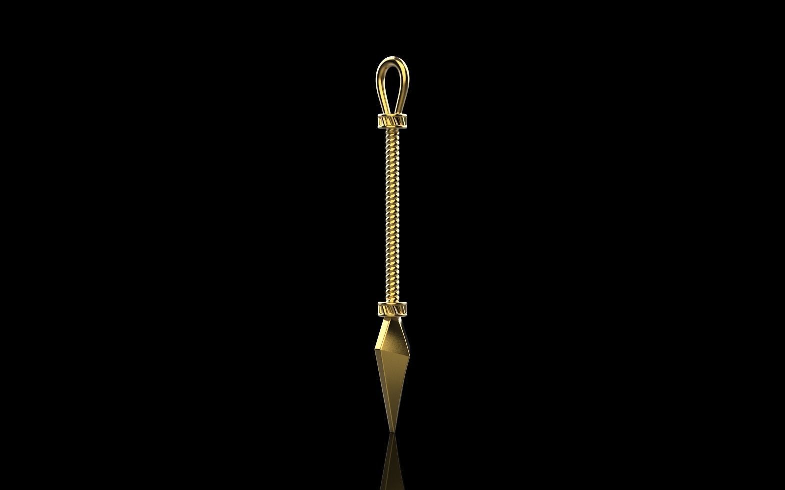 Spear pendant model 363 3D print model_28
