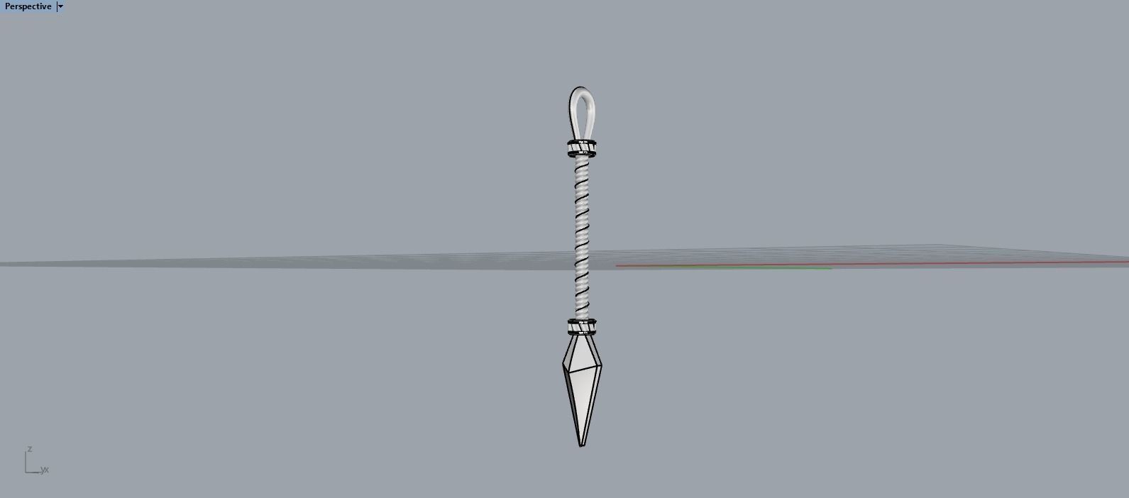 Spear pendant model 363 3D print model_9