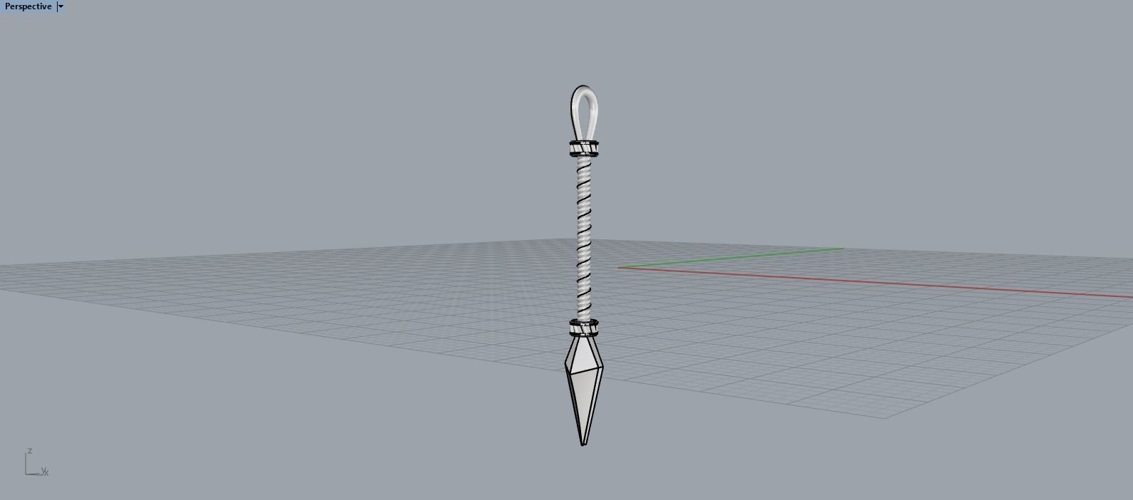 Spear pendant model 363 3D print model_5
