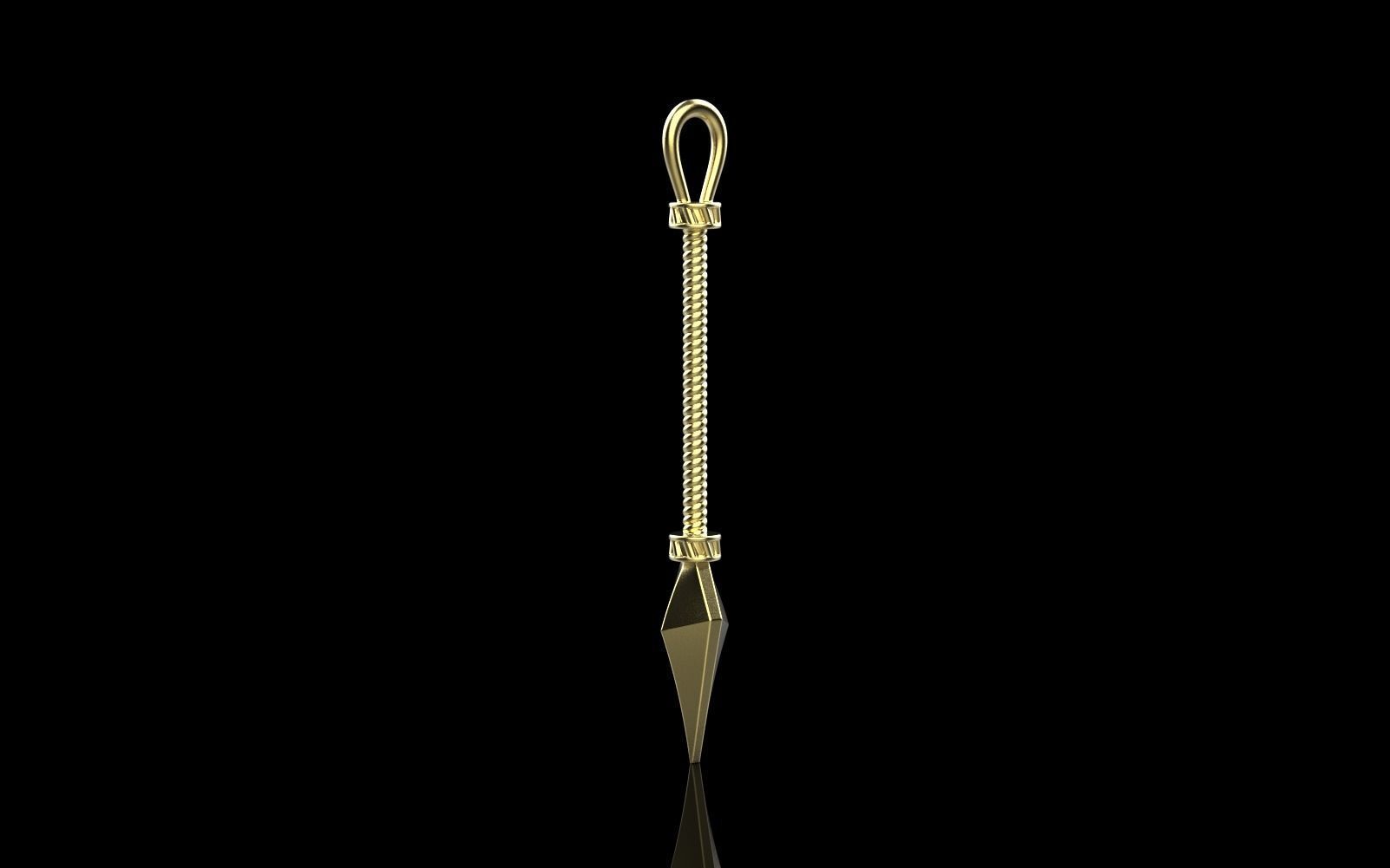 Spear pendant model 363 3D print model_22