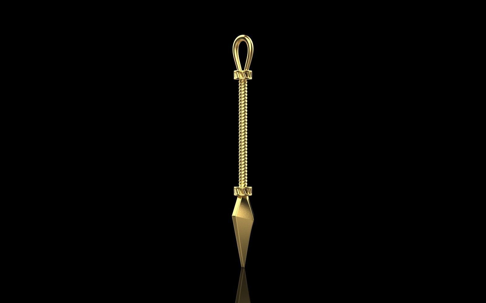 Spear pendant model 363 3D print model_32