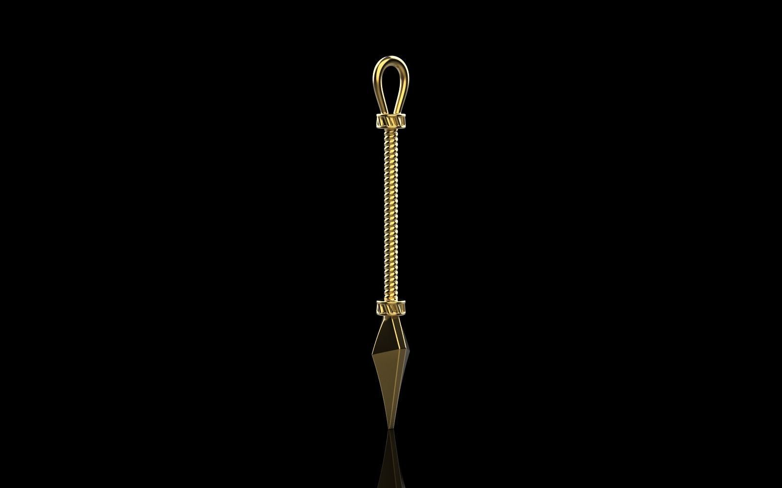 Spear pendant model 363 3D print model_27
