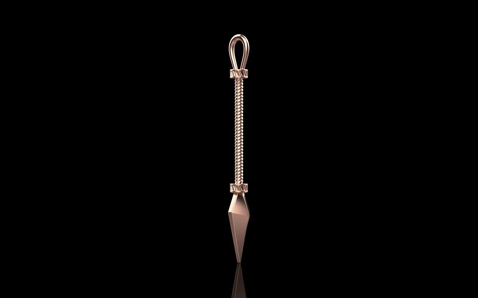 Spear pendant model 363 3D print model_30