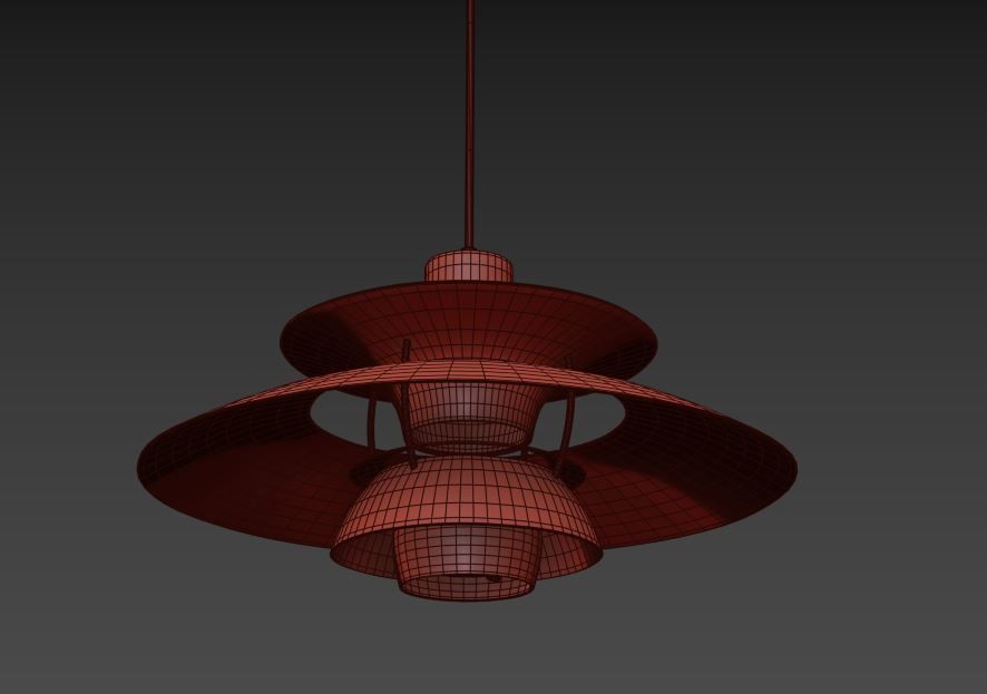 Pendant Lamp Louis Poulsen PH5 3D model_7
