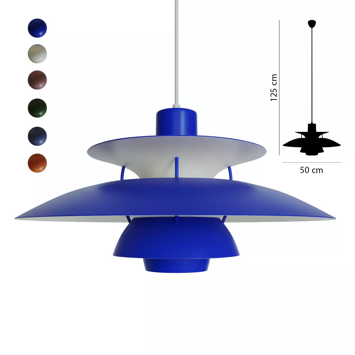 Pendant Lamp Louis Poulsen PH5 3D model_0