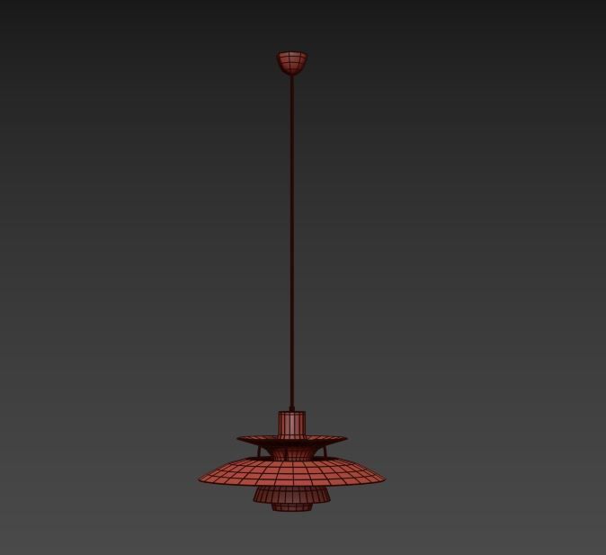Pendant Lamp Louis Poulsen PH5 3D model_6
