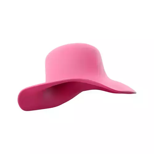 3d woman hat cartoon icon