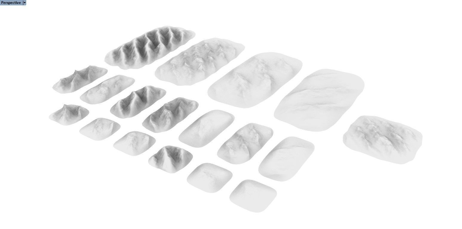 Rocky and Sandy Cross Landscapes 3D print model_1