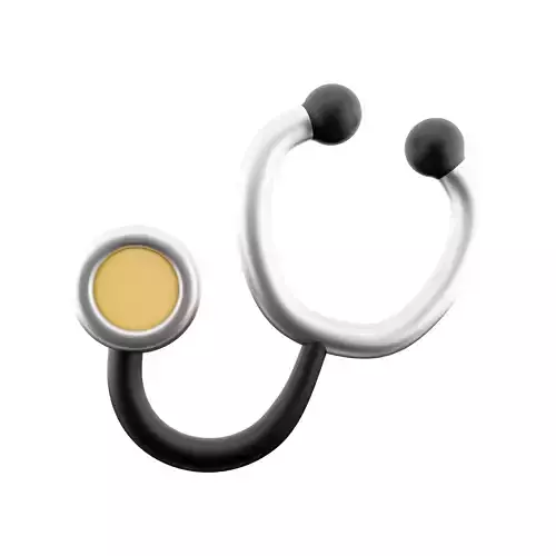 3d  stethoscope cartoon icon