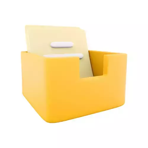 3d  archive box cartoon icon 