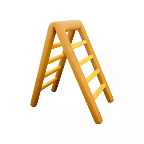 3d ladder cartoon icon 3D model