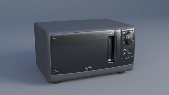 Microwave Low-poly 3D model