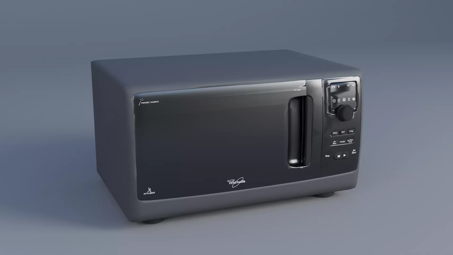 Microwave Low-poly 3D model