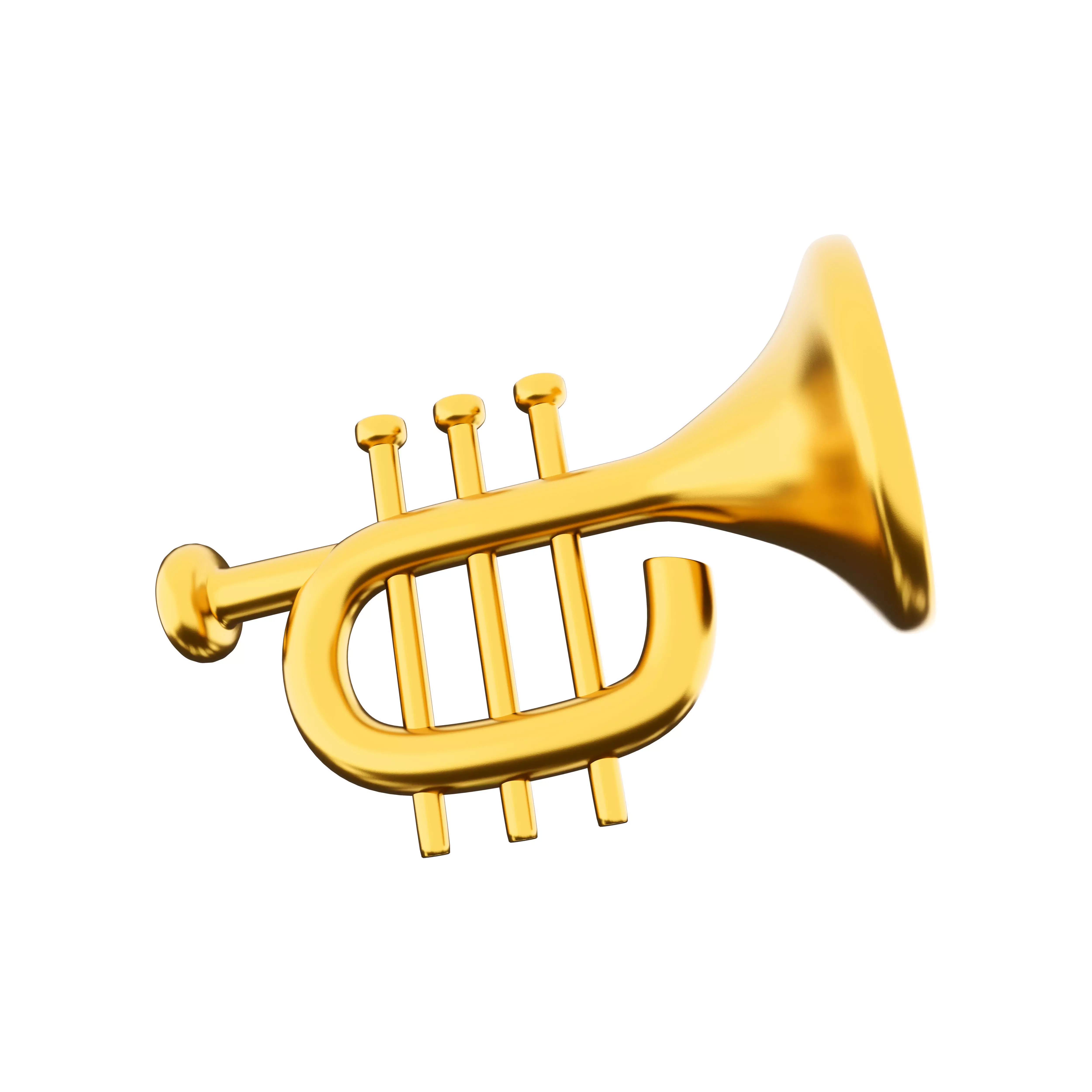3d saxophone on a white background 3D model