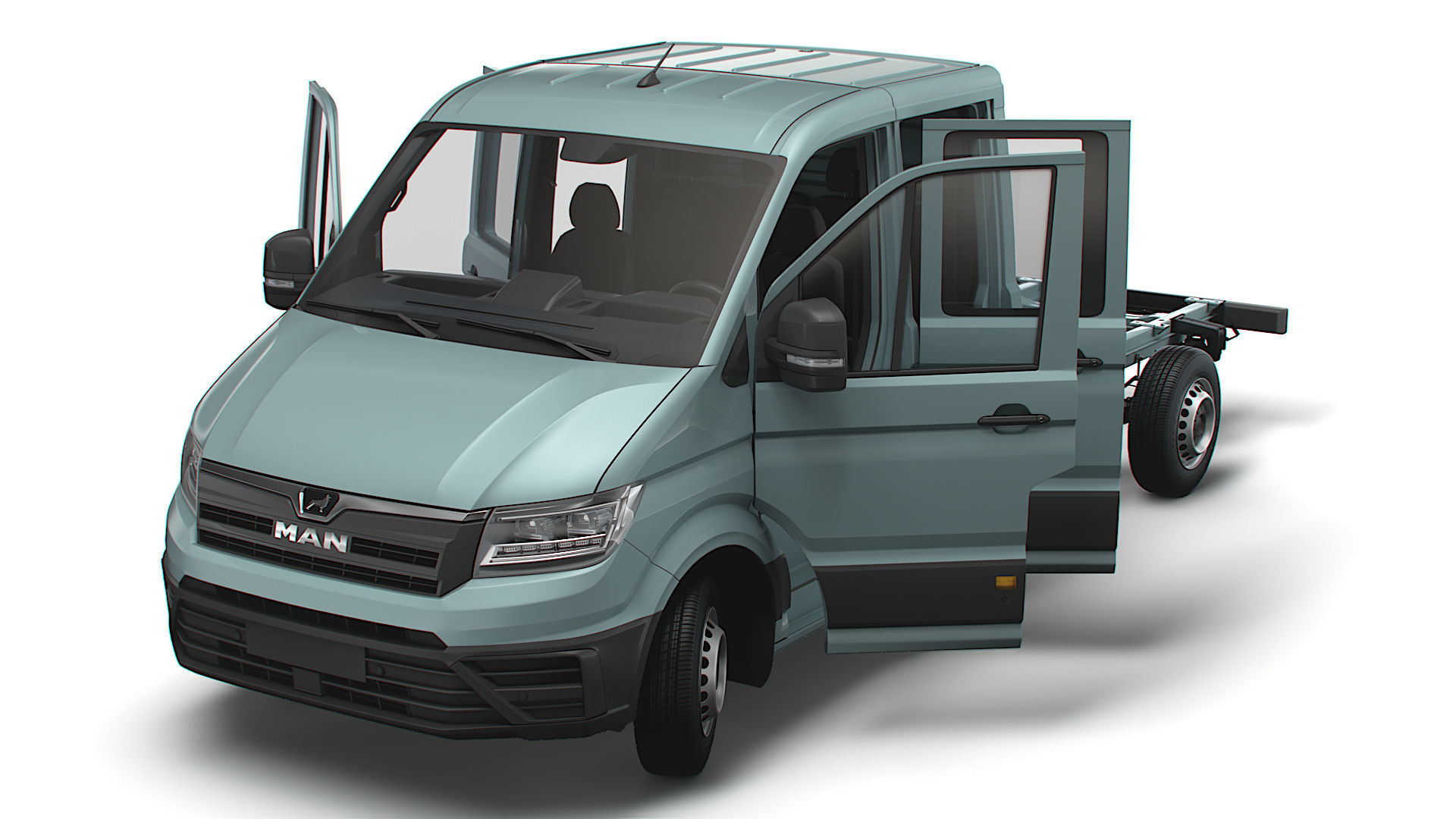 MAN TGE Chassis DoubleCab L2 HQInterior 2023 3D model_8