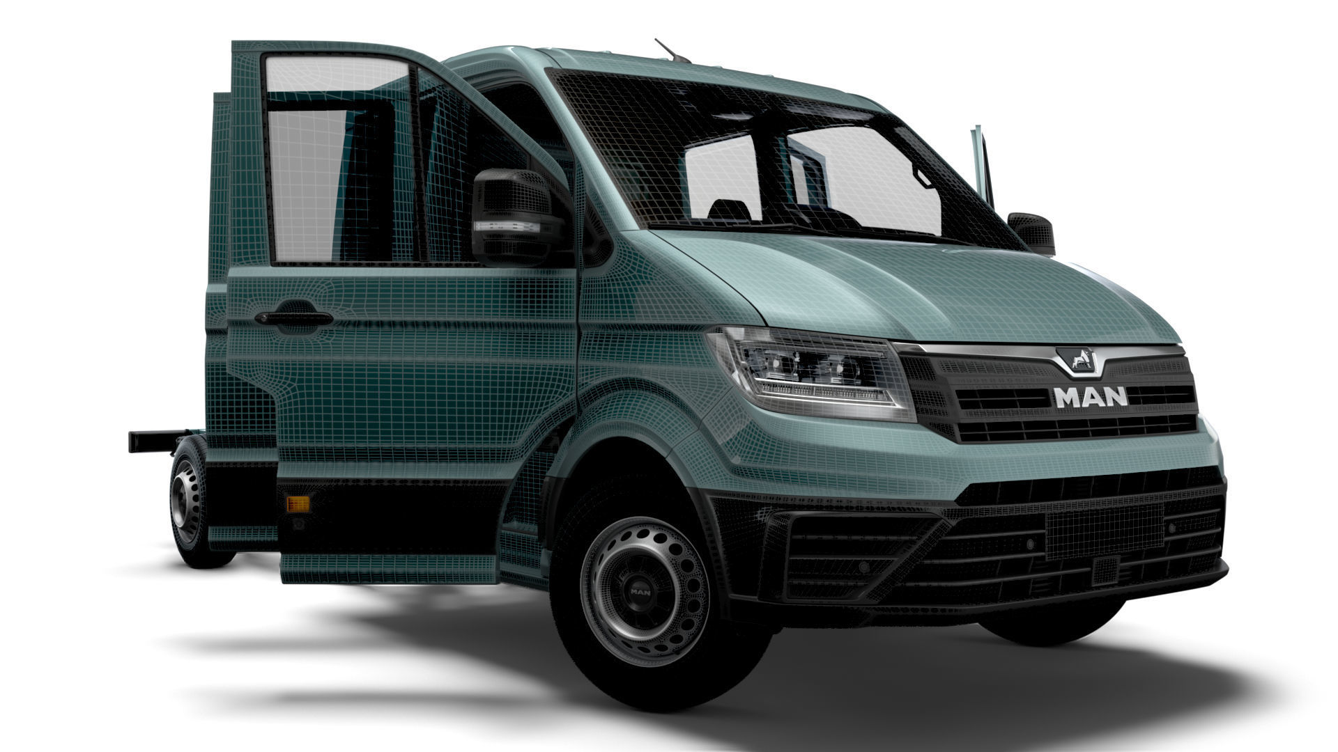 MAN TGE Chassis DoubleCab L2 HQInterior 2023 3D model_12