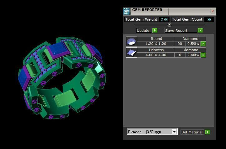 Rings 3D print model_3