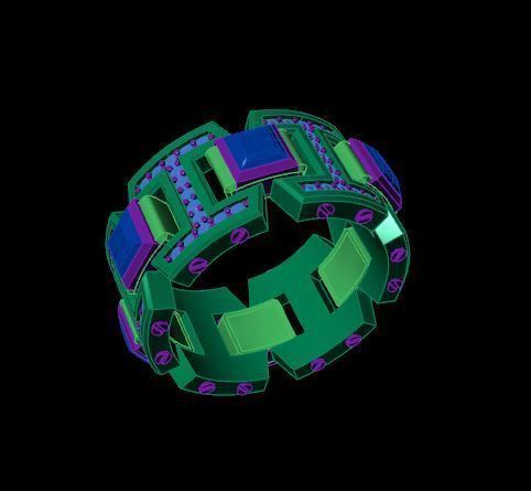 Rings 3D print model_2