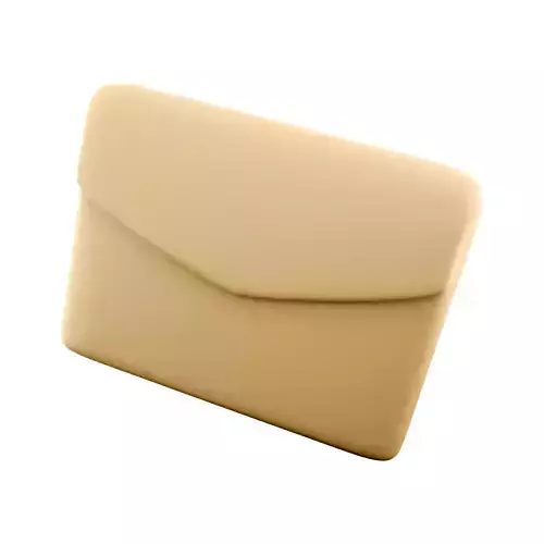 3d white mail envelope 3D model