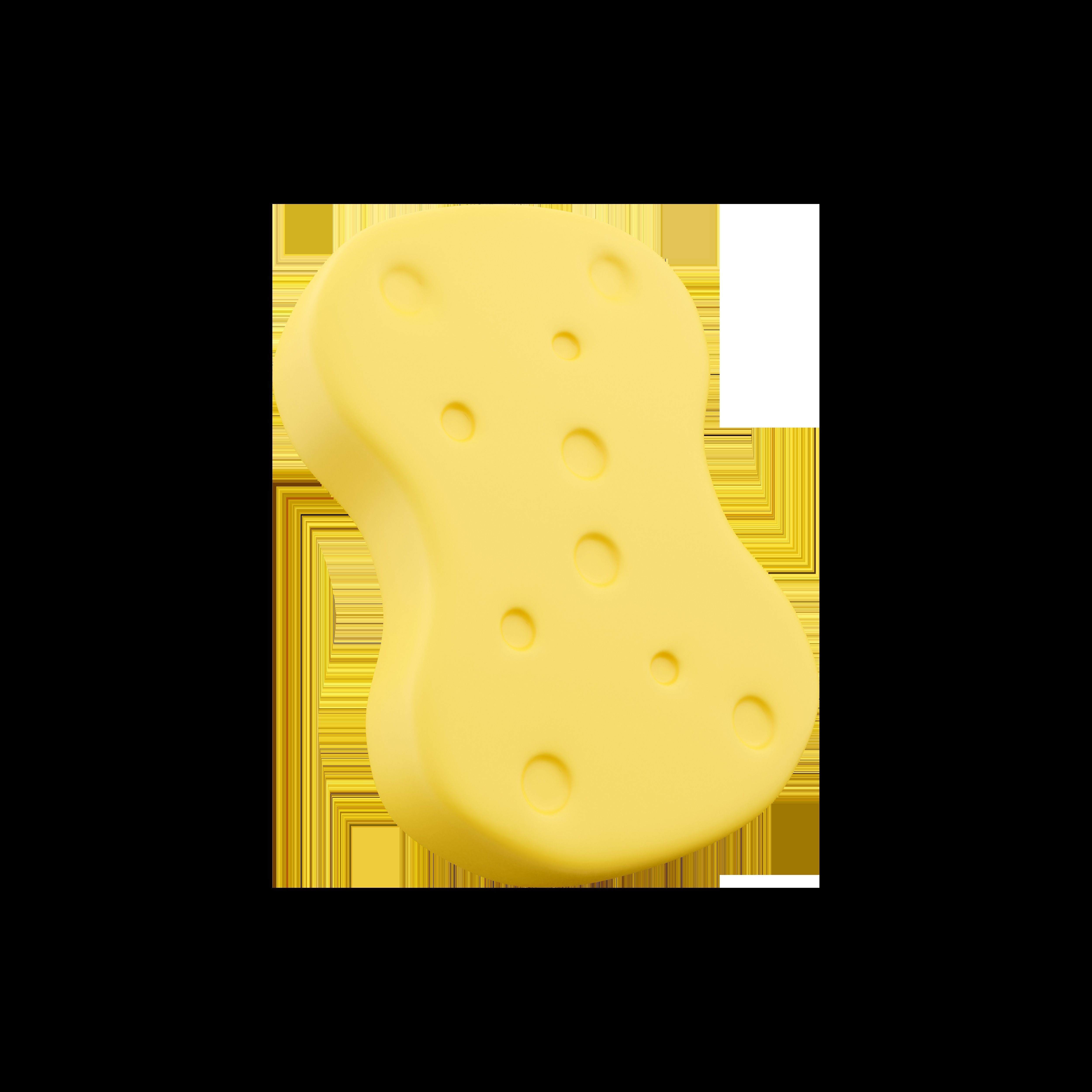 3d sponge cartoon icon 3D model_1