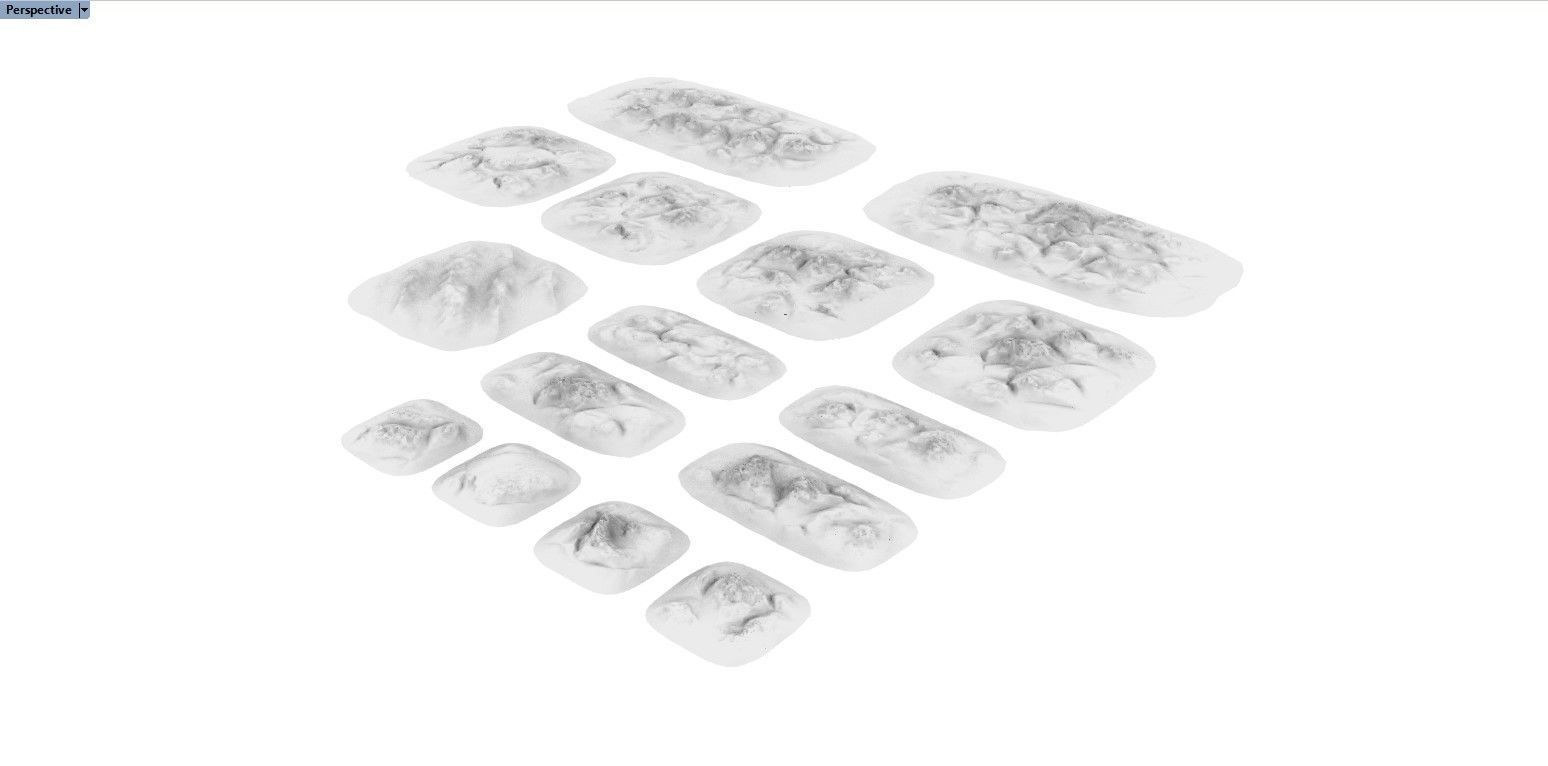 Shallow Crusted Landscapes 3D print model_1