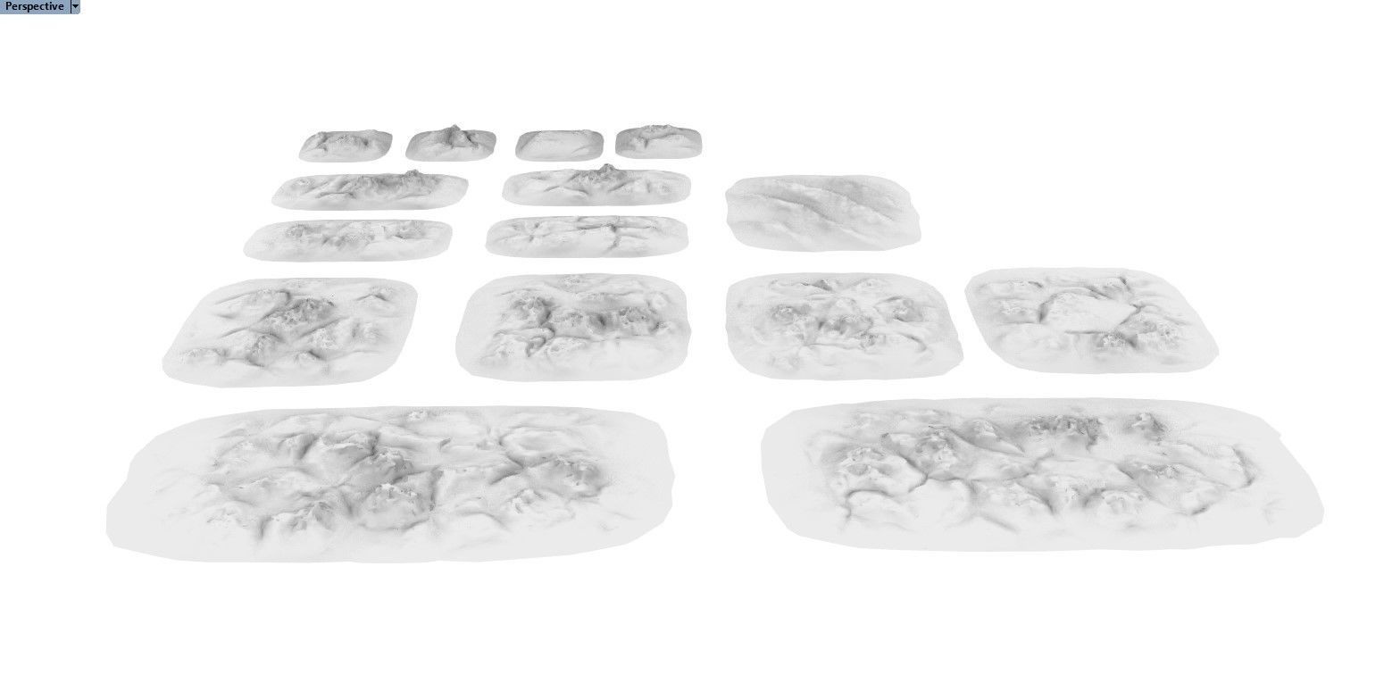 Shallow Crusted Landscapes 3D print model_8