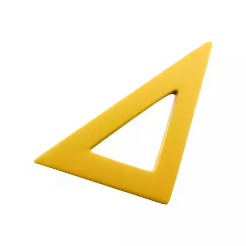 3d ruler cartoon icon 