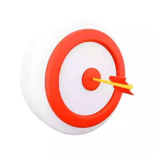 3d dart  arow   cartoon  icon