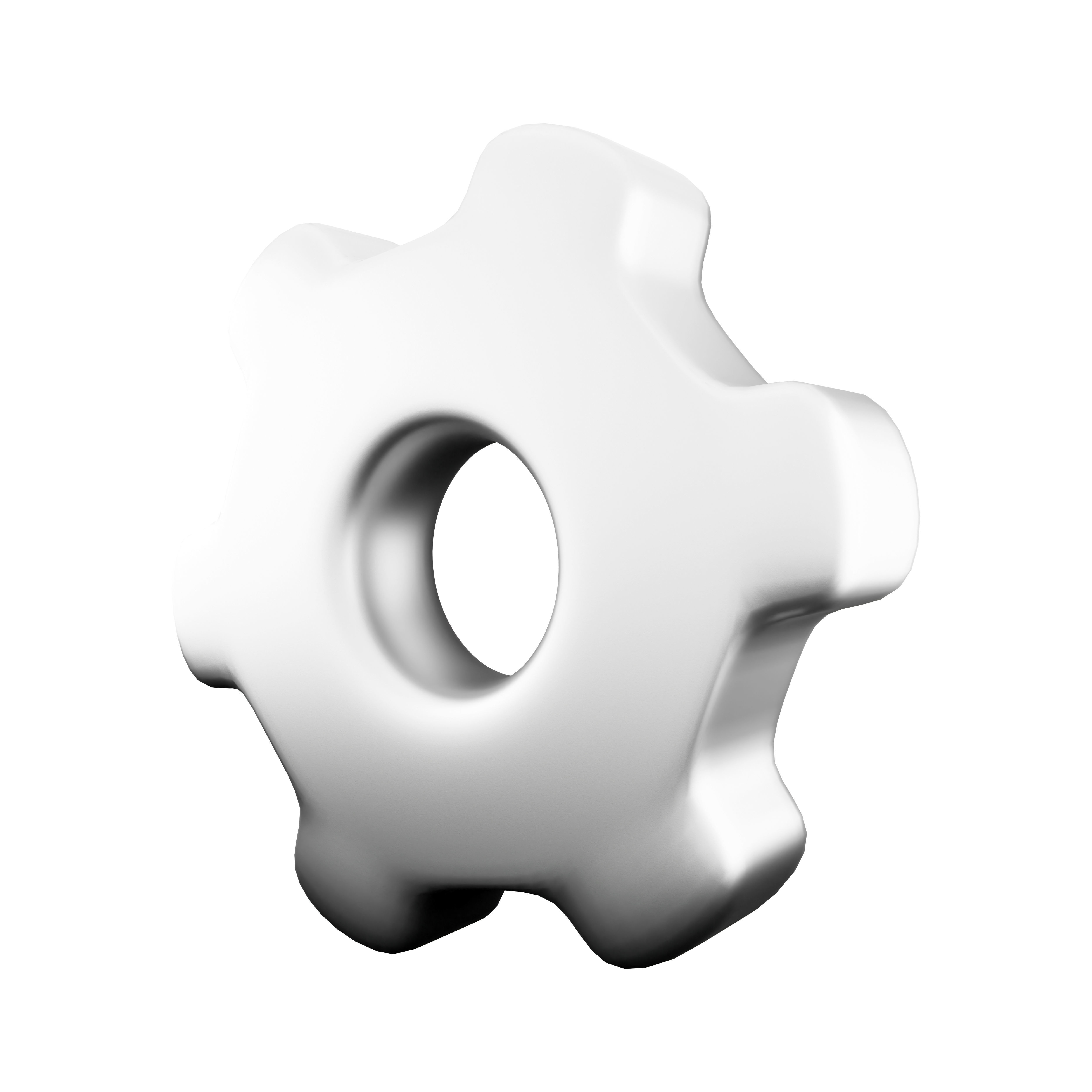 3D gear icon 3D model_2