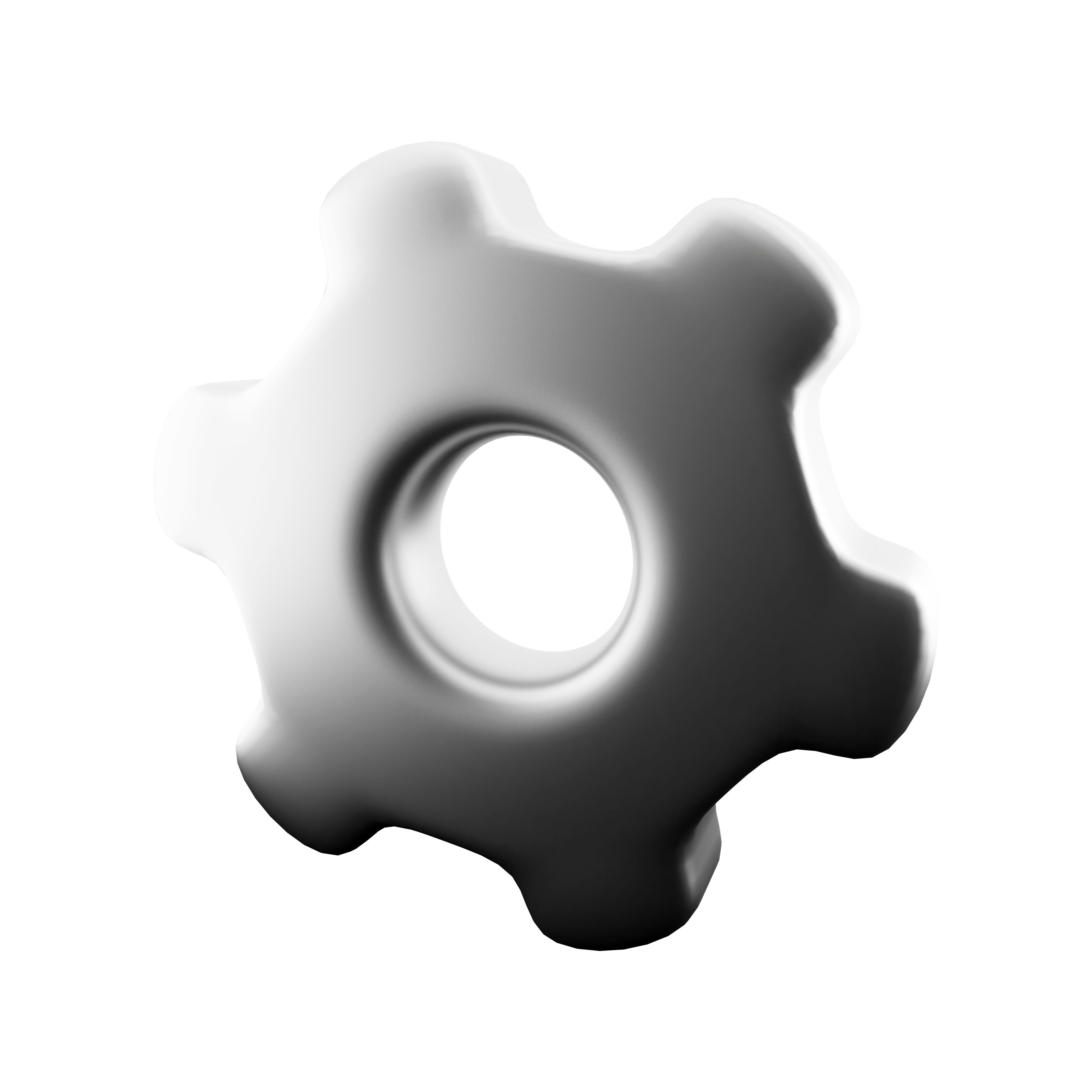 3D gear icon 3D model_4