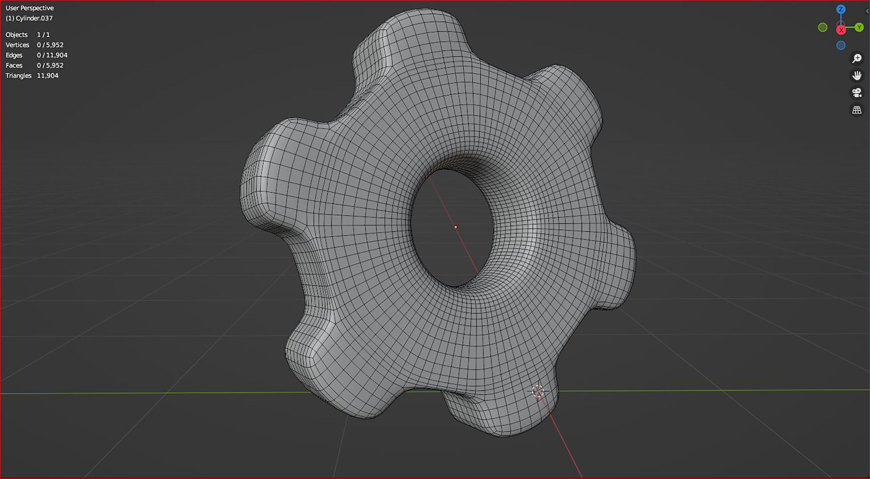 3D gear icon 3D model_6