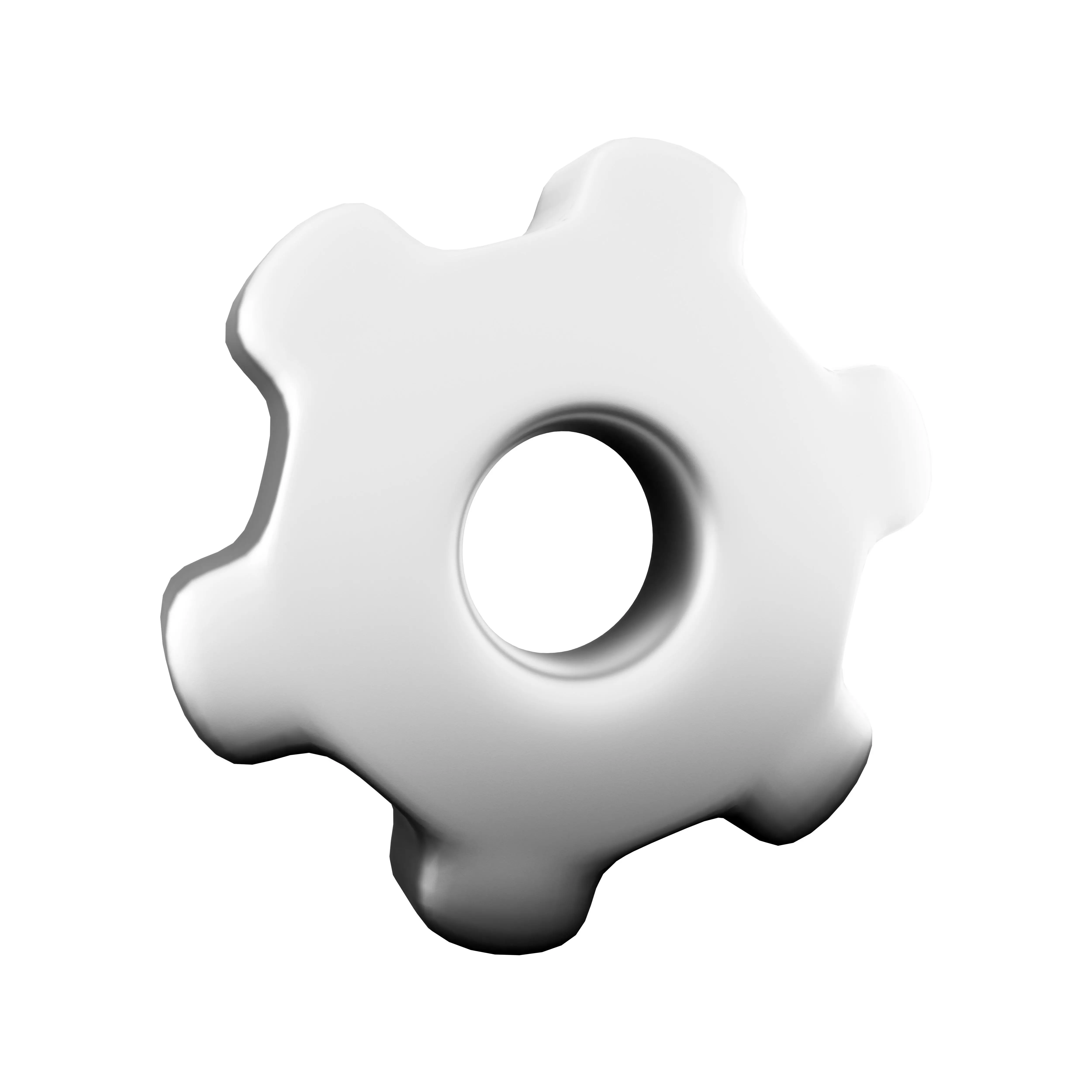 3D gear icon 3D model_0