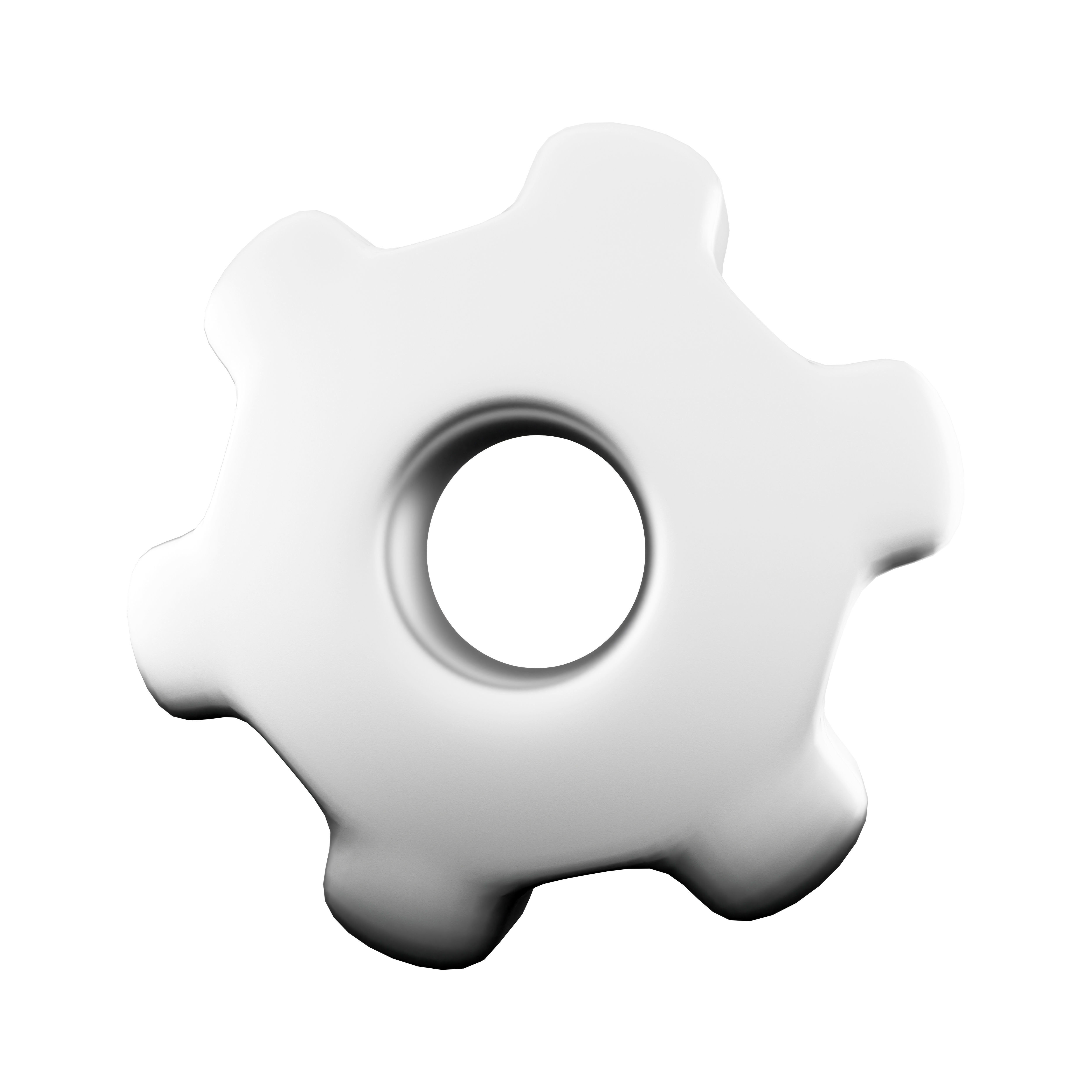 3D gear icon 3D model_3